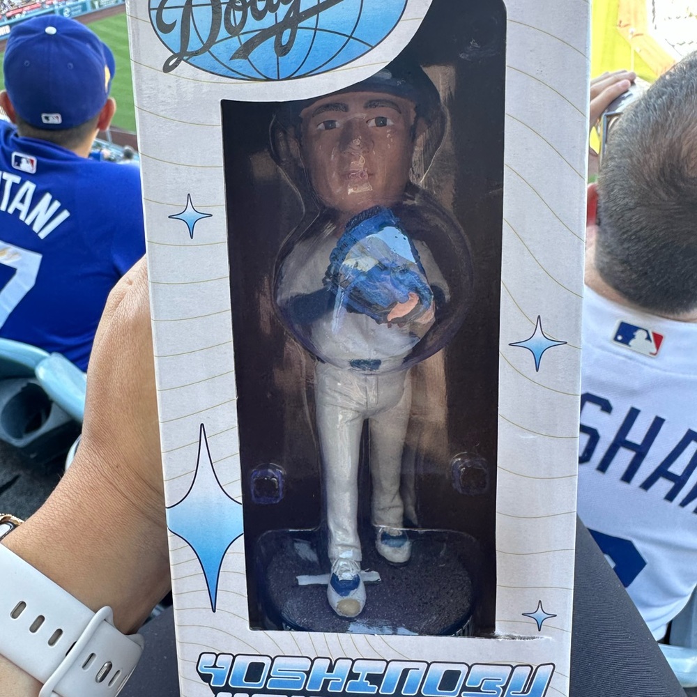 2025 Yoshinobu Bobblehead with Blue and White Uniform